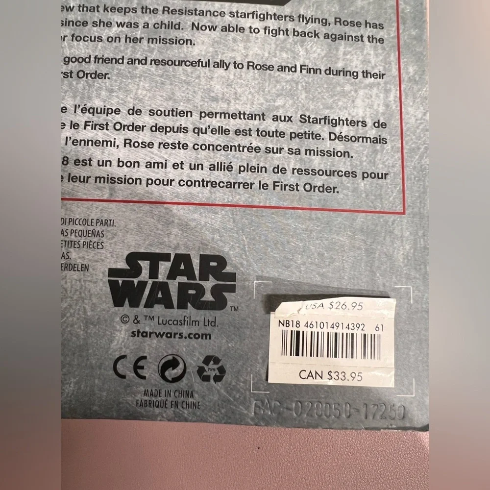 Star Wars Elite Series Die Cast Action Figure Disney Store Rose & BB-8 - Picture 10 of 10